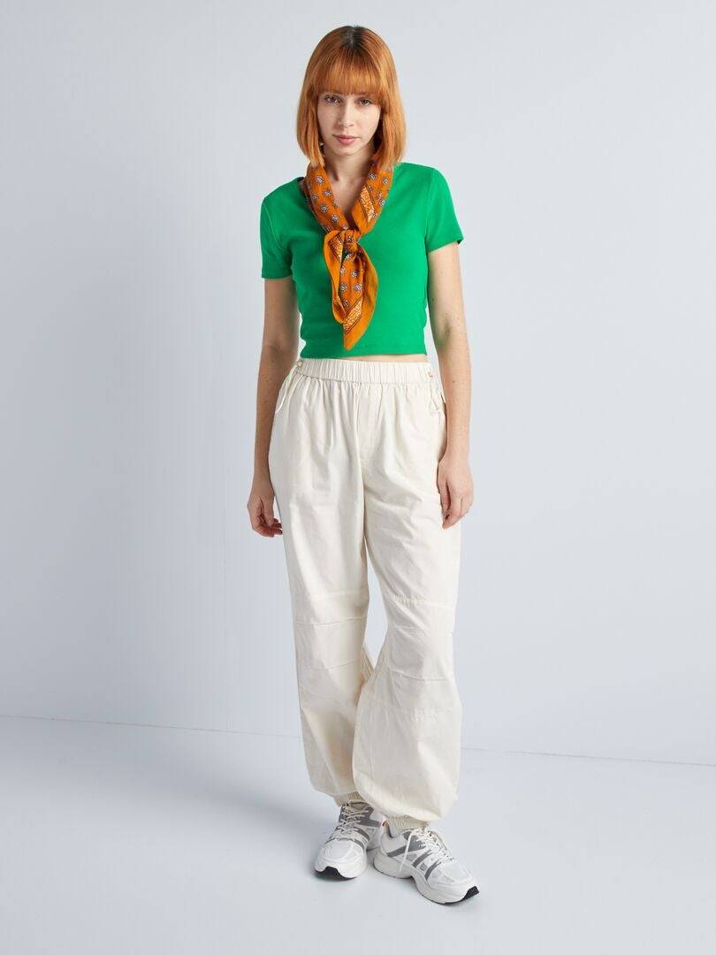 Crop top - GROEN