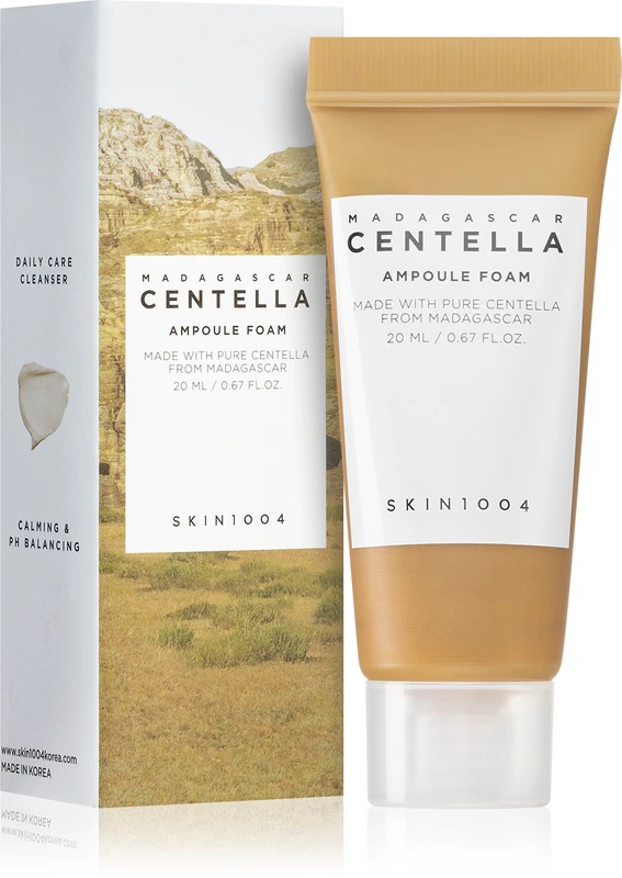 SKIN1004 Madagaskaro centelės ampulės putos, kreminės valomosios putos jautriai odai