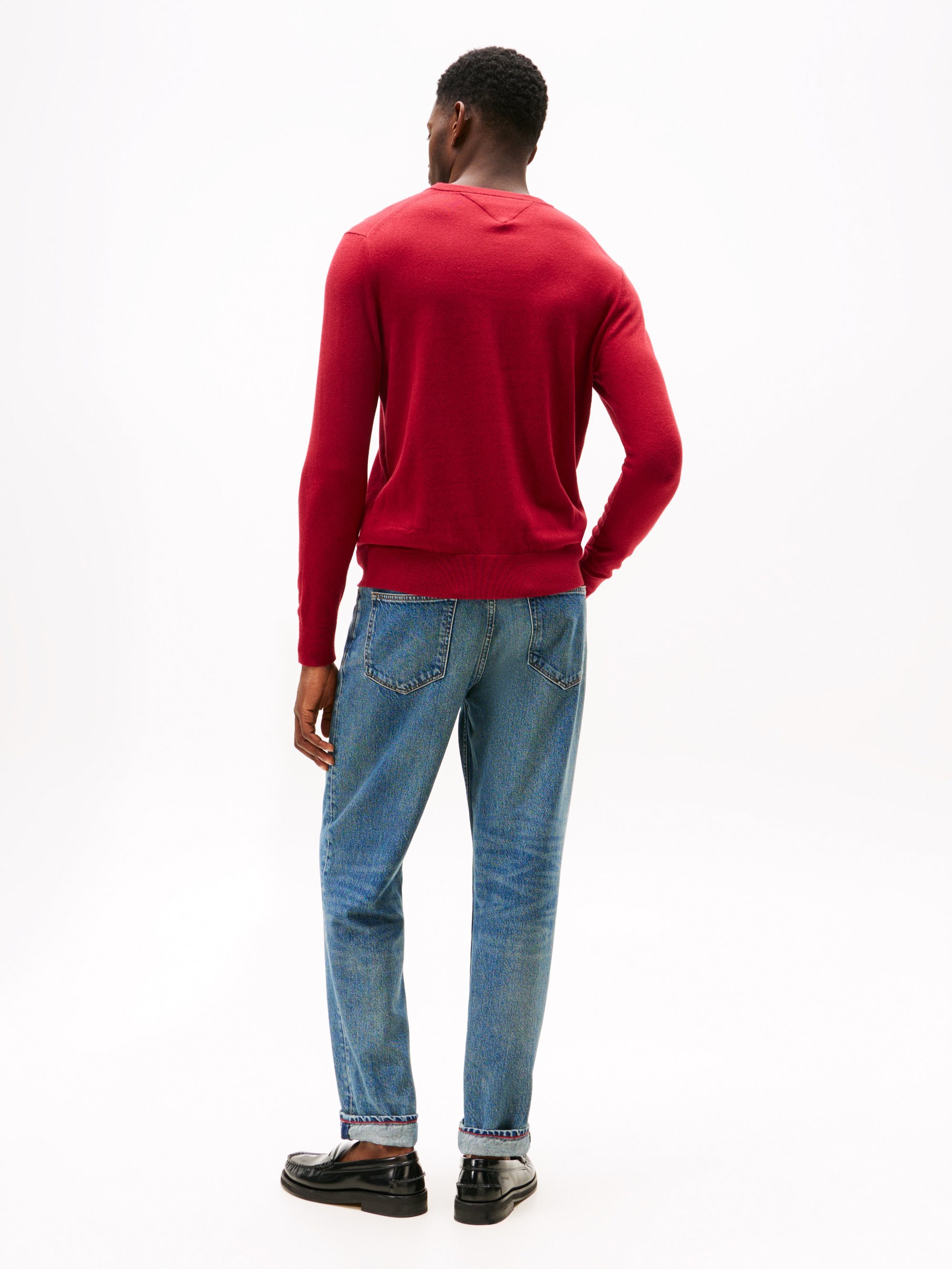 Tommy Hilfiger PIMA CREW NECK - Pullover - Regattarot