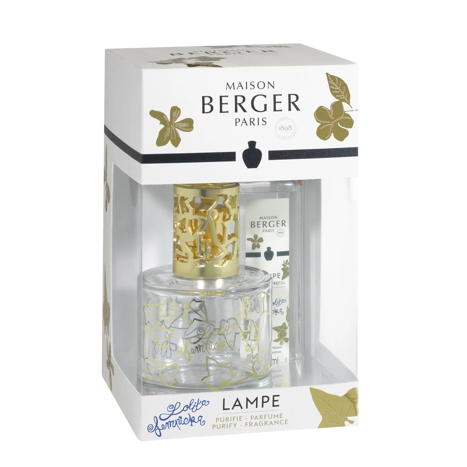 Lampe Coffret Pure Lolita Lempicka Transparente - Cofanetto con Lampada, Lampada Catalitica, Profumo per Lampada Catalitica