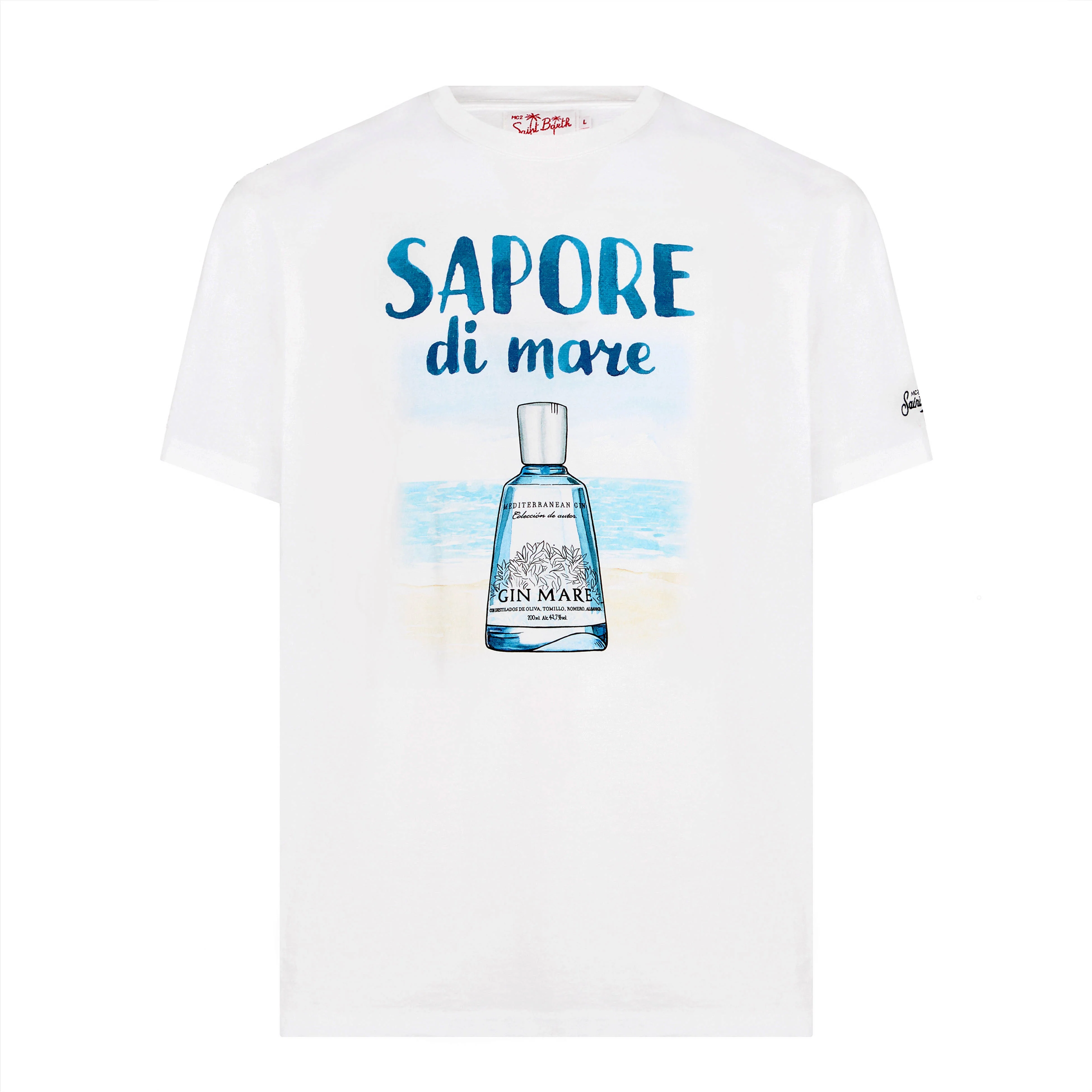 Katoenen T-shirt voor heren met gin-print | GIN MARE SPECIALE EDITIE