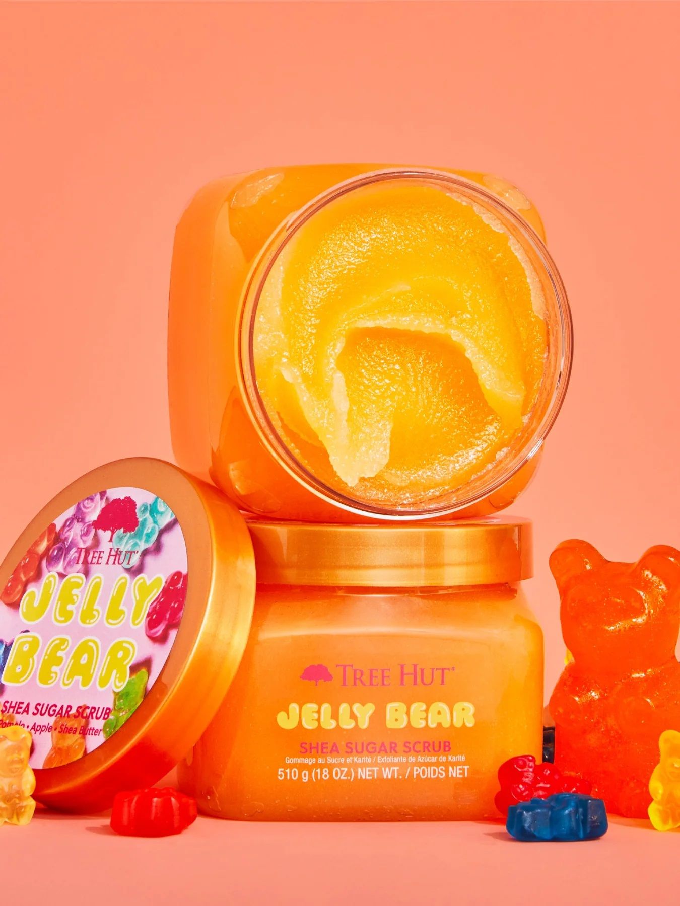 Jelly Bear šī cukura skrubis Ķermeņa skrubji