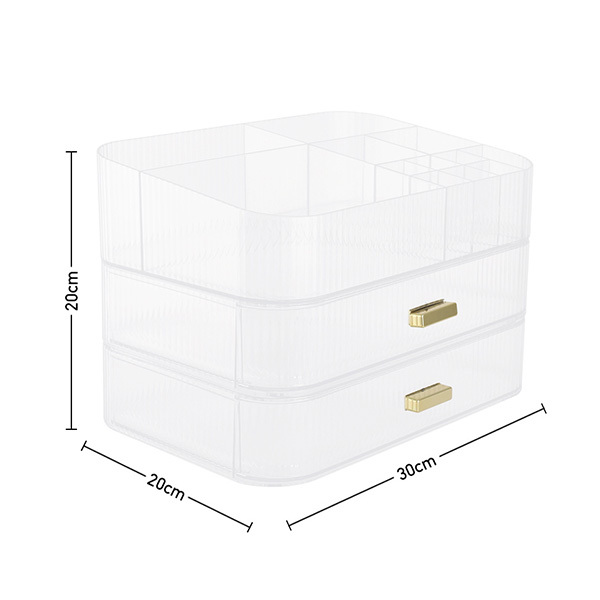 Organizador de maquillaje de plástico para escritorio Livingandhome