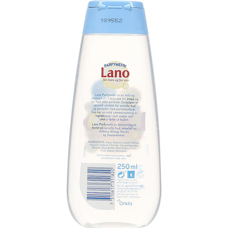 Lano Brusesæbe 2-i-1 250 ml Lano