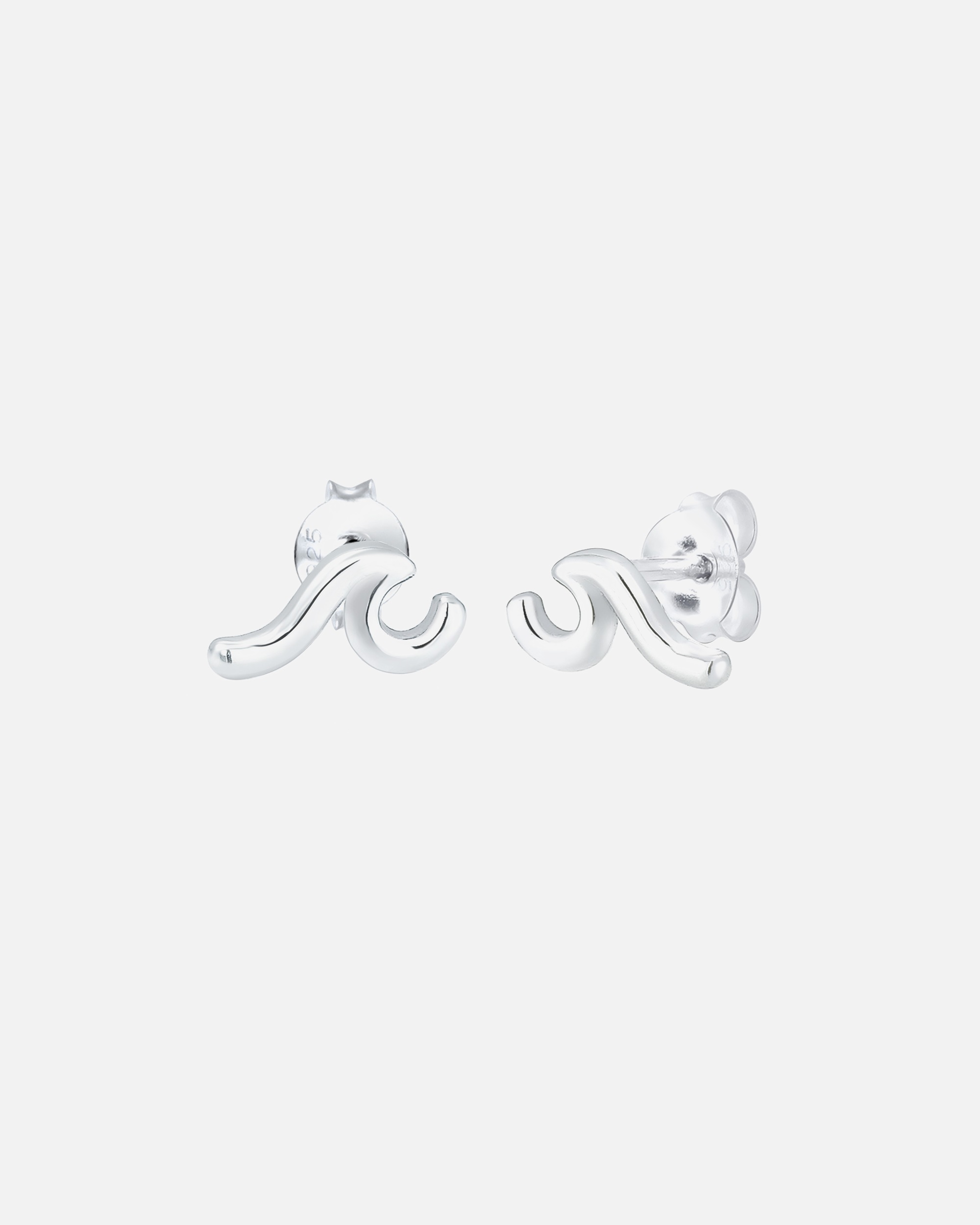 Elli Femmes Clous d'oreilles Vagues Tendance en Argent Sterling 925