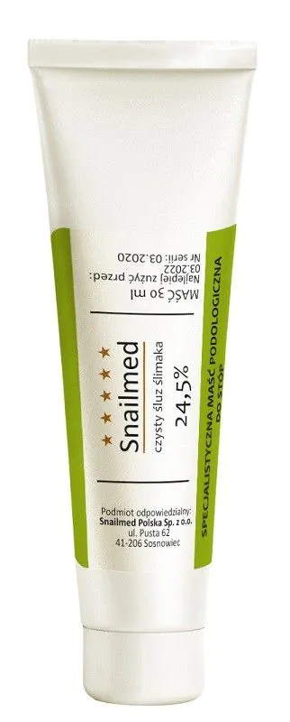 Snailmed Maść podologiczna ze śluzem ślimaka, 30 ml