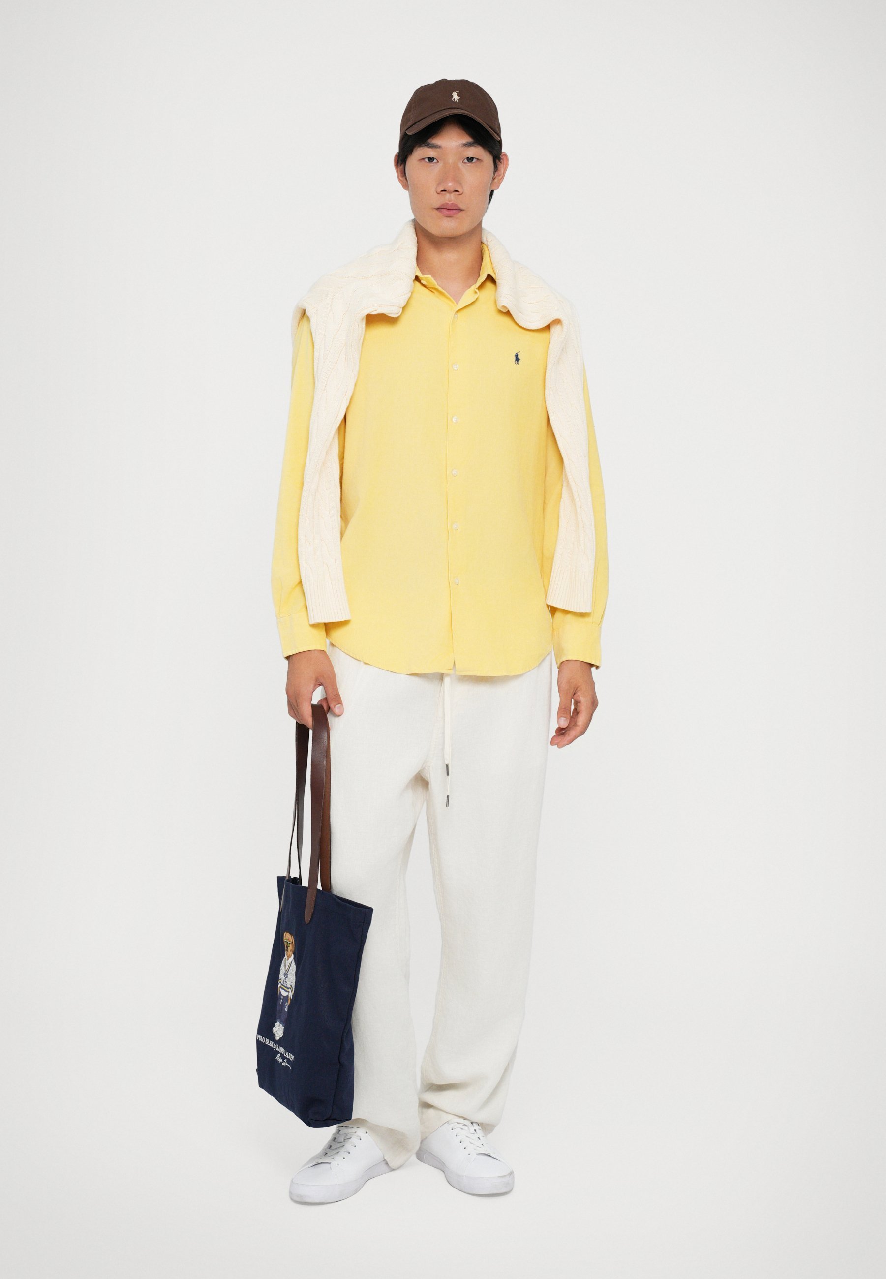 Polo Ralph Lauren sportshirt met lange mouwen - Shirt - maïsgeel