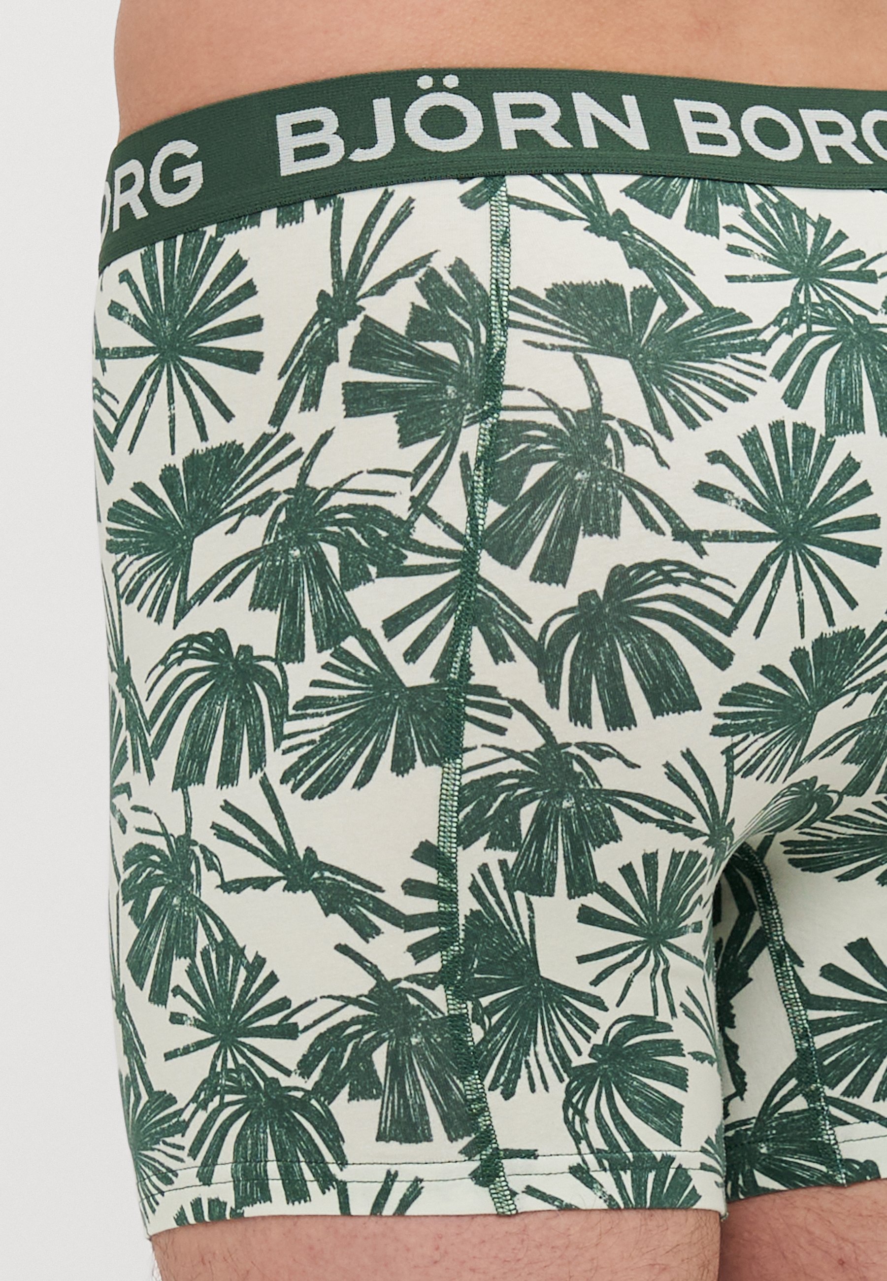 Conjunto com 3 cuecas Björn Borg - verde escuro/preto