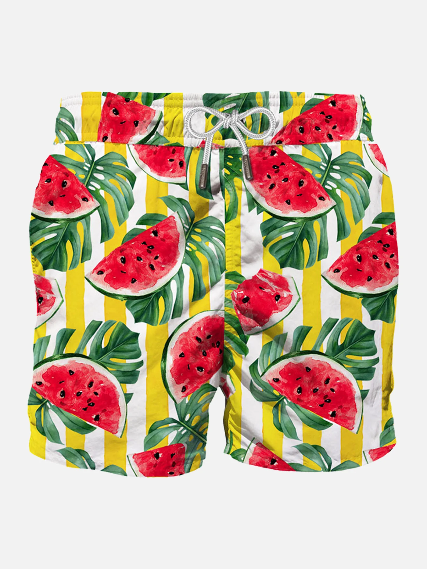 Middellange bikini met watermeloenprint