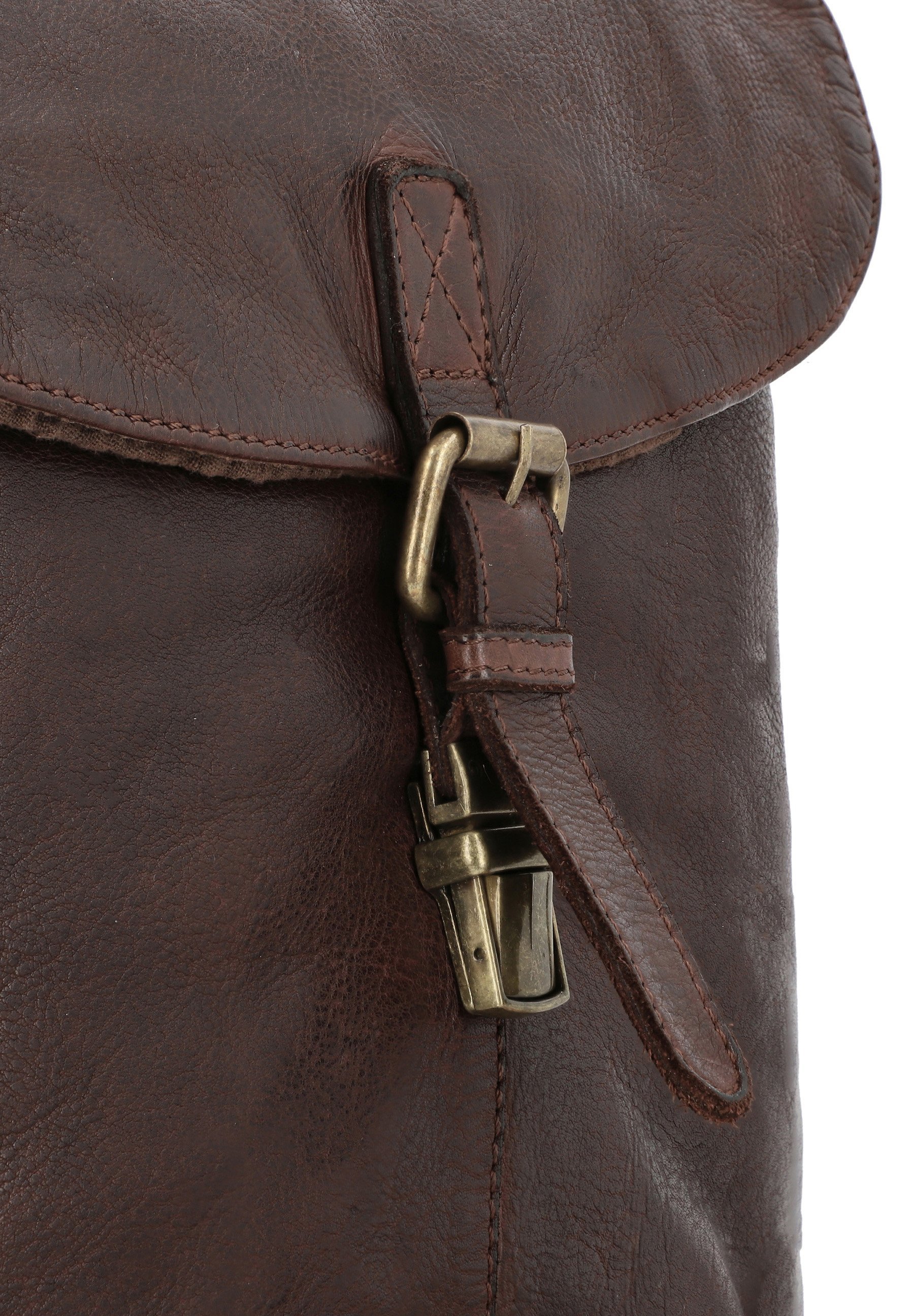 Gusti Leather KIERAN - Rugzak - donkerbruin