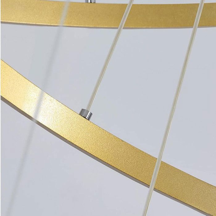 Dorlink® Suspension LED Moderne - Or -Ø 20+40+60 cm  Avec télécommande - convient pour une chambre ou un couloir