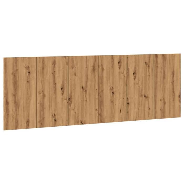 Cabecero de pared vidaXL, fabricado artesanalmente en madera de roble, cabecero para dormitorio, cabecero para cama doble 856831