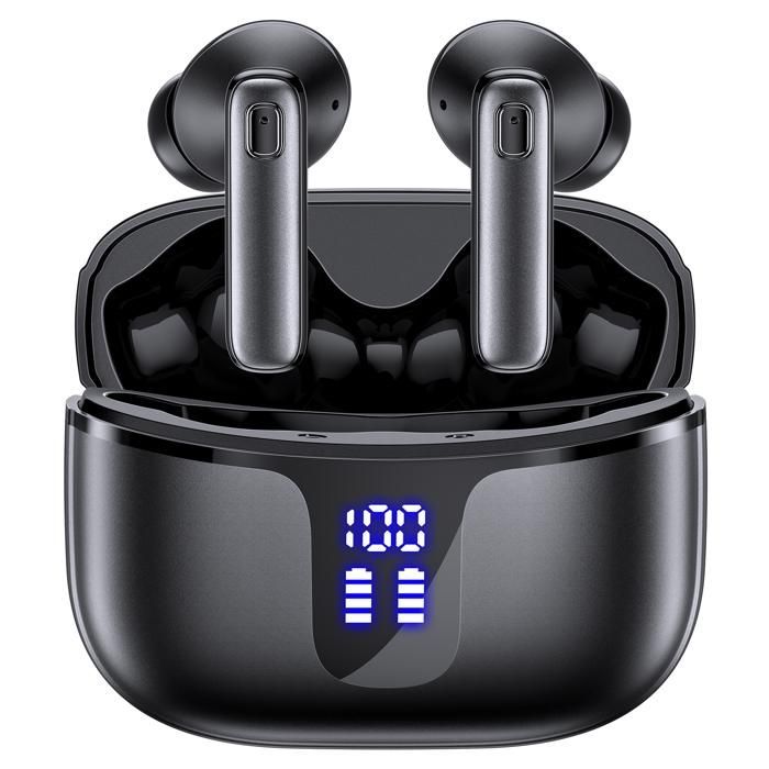 DJOIN Wireless Bluetooth Earbuds, Bluetooth 5.3 Touch Control, Noise Reduction, 68H Battery Life, IPX7 Waterproof