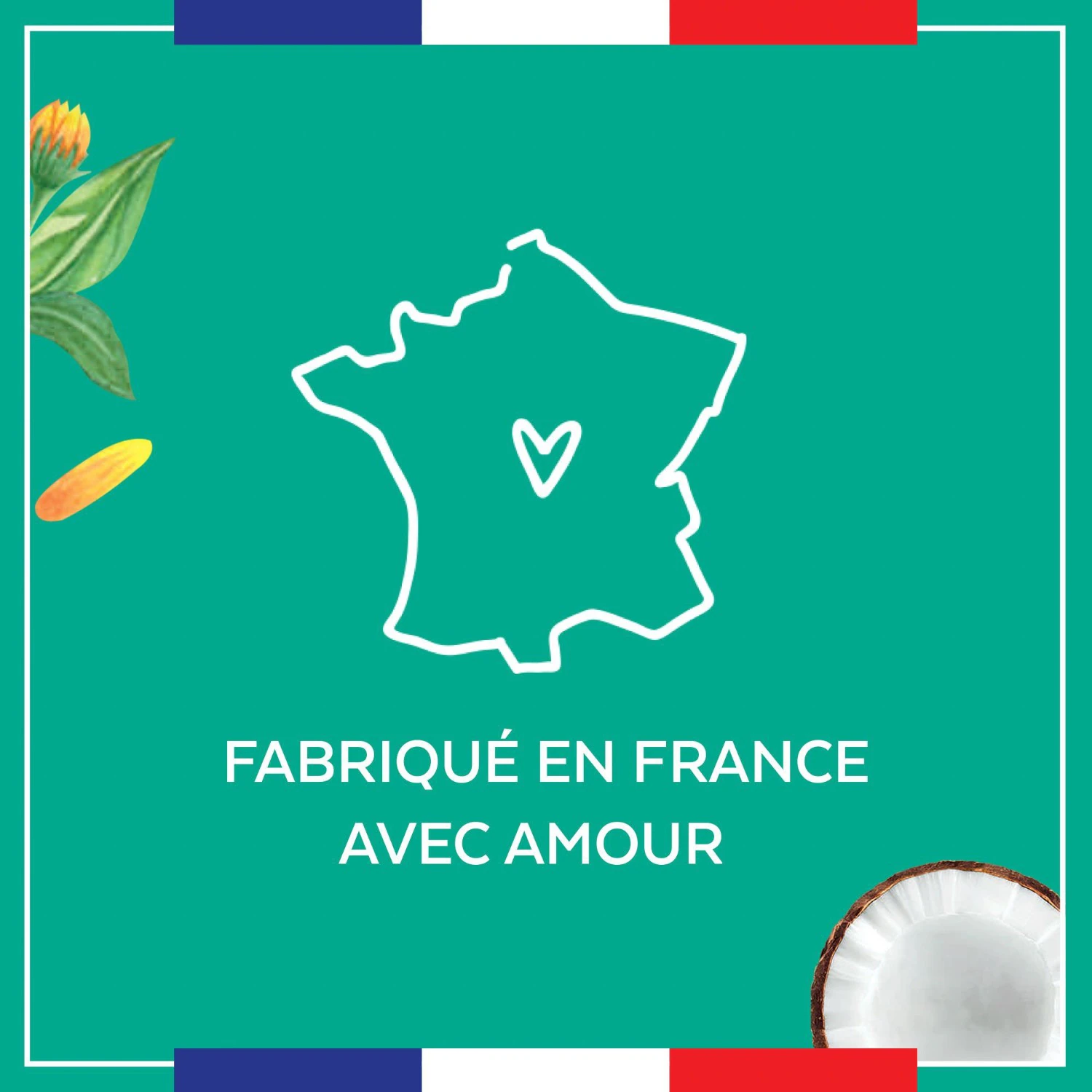 Le Petit Marseillais Masque Hydratation Intense pour Cheveux[[,]] Infusion Calendula & Eau de Coco