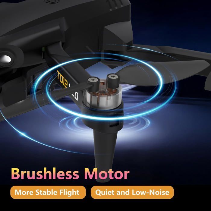 Drone pliable avec caméra 4K - SUTEO - Transmission sur écran LCD - Mode sans tête - Réglage électrique 90°