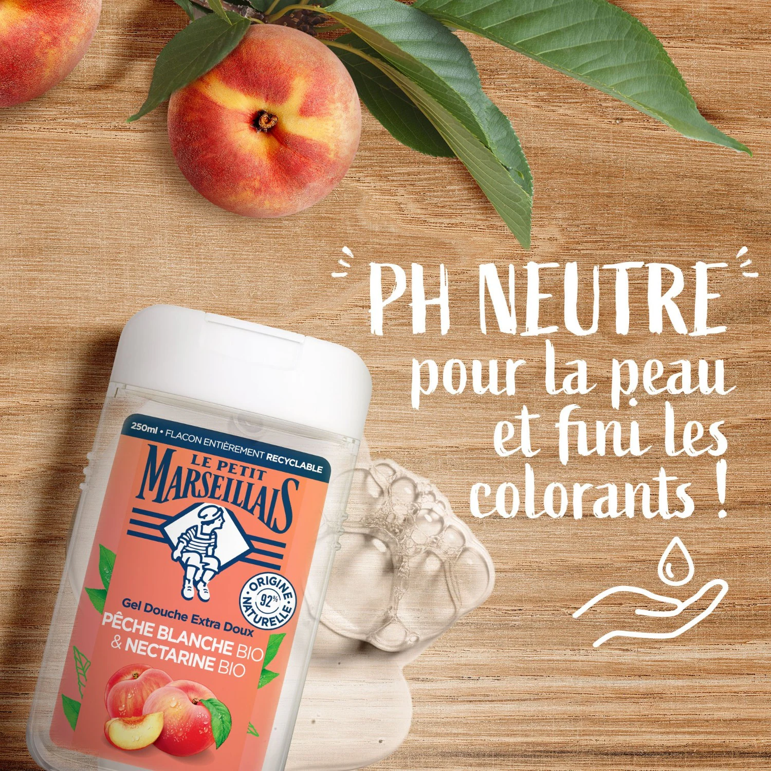 Le Petit Marseillais DOUCHE EXTRA DOUXPECHE BLANCHE BIO & NECTARINE BIO