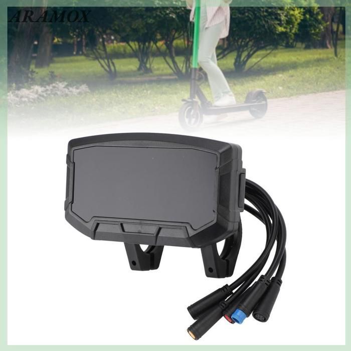 Pantalla de velocímetro para scooter, panel de control ABS para pantalla de scooter eléctrico de 48 V con controlador V5 DBGYEO V09