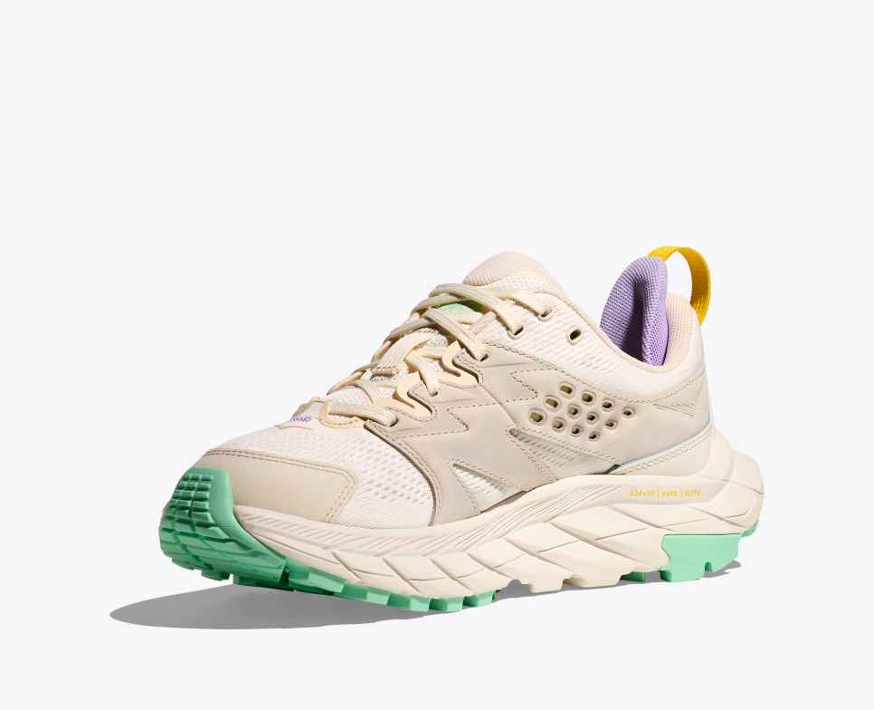 HOKA Anacapa Breeze boasts Alabaster/Mint Fluorite