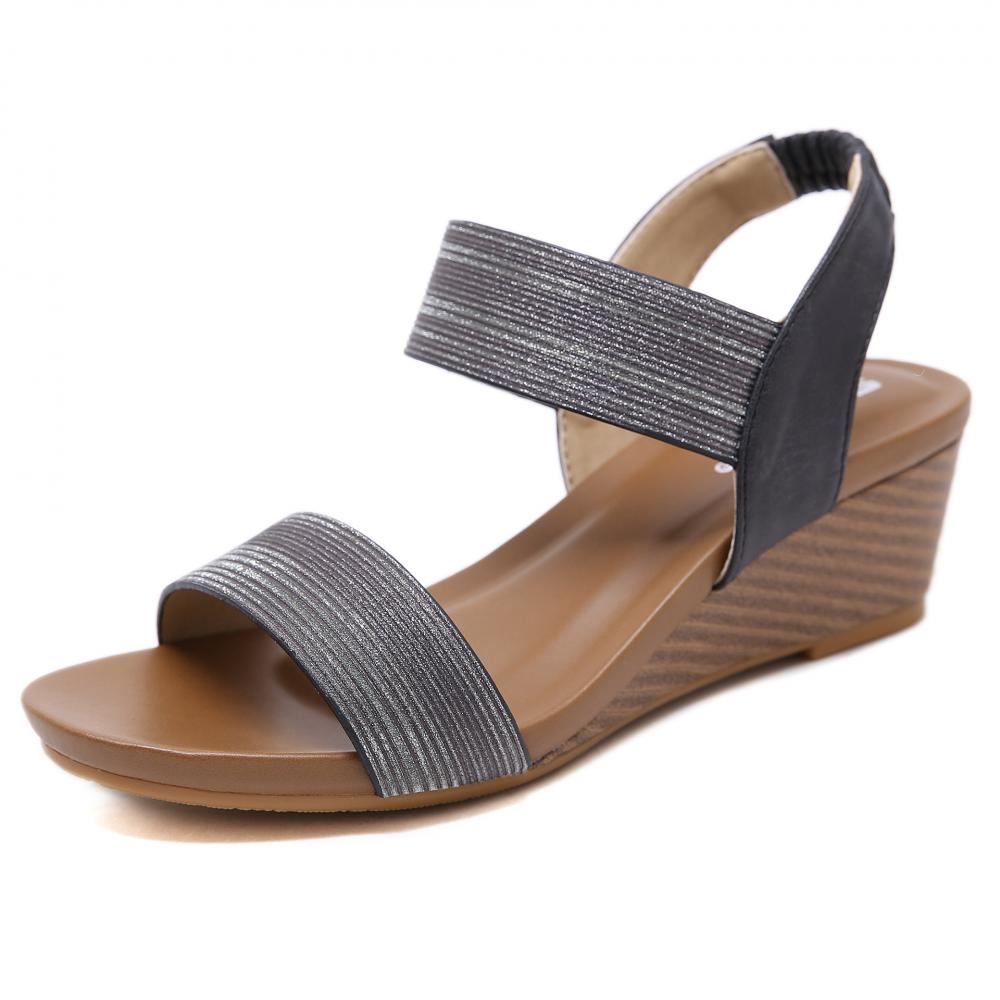 Sandales d'été pour femmes, sandales plates bohèmes, sandales compensées pour femmes, pantoufles
