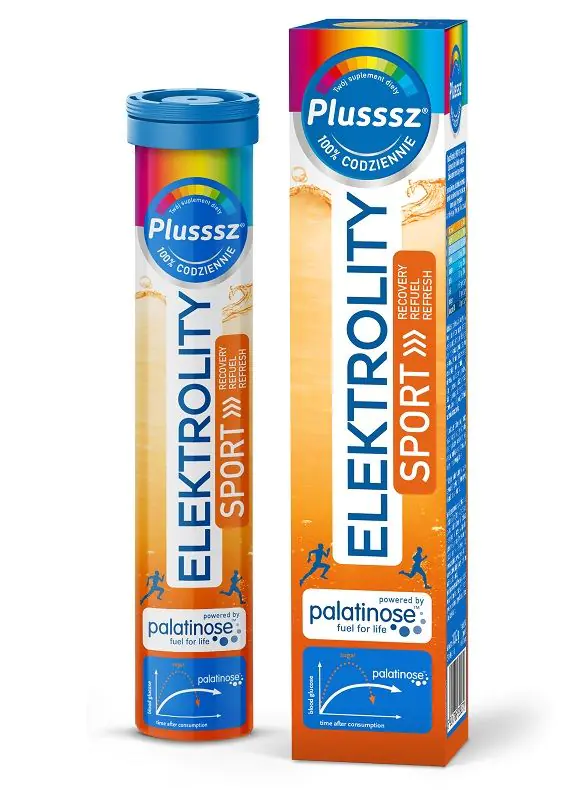 Plusssz Elektrolity Sport 100% Complex Tabletki Musujące 24 Tabletki