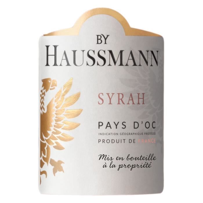 By Haussmann Syrah 2023/2024 Pays d'Oc - Vin rouge de Languedoc