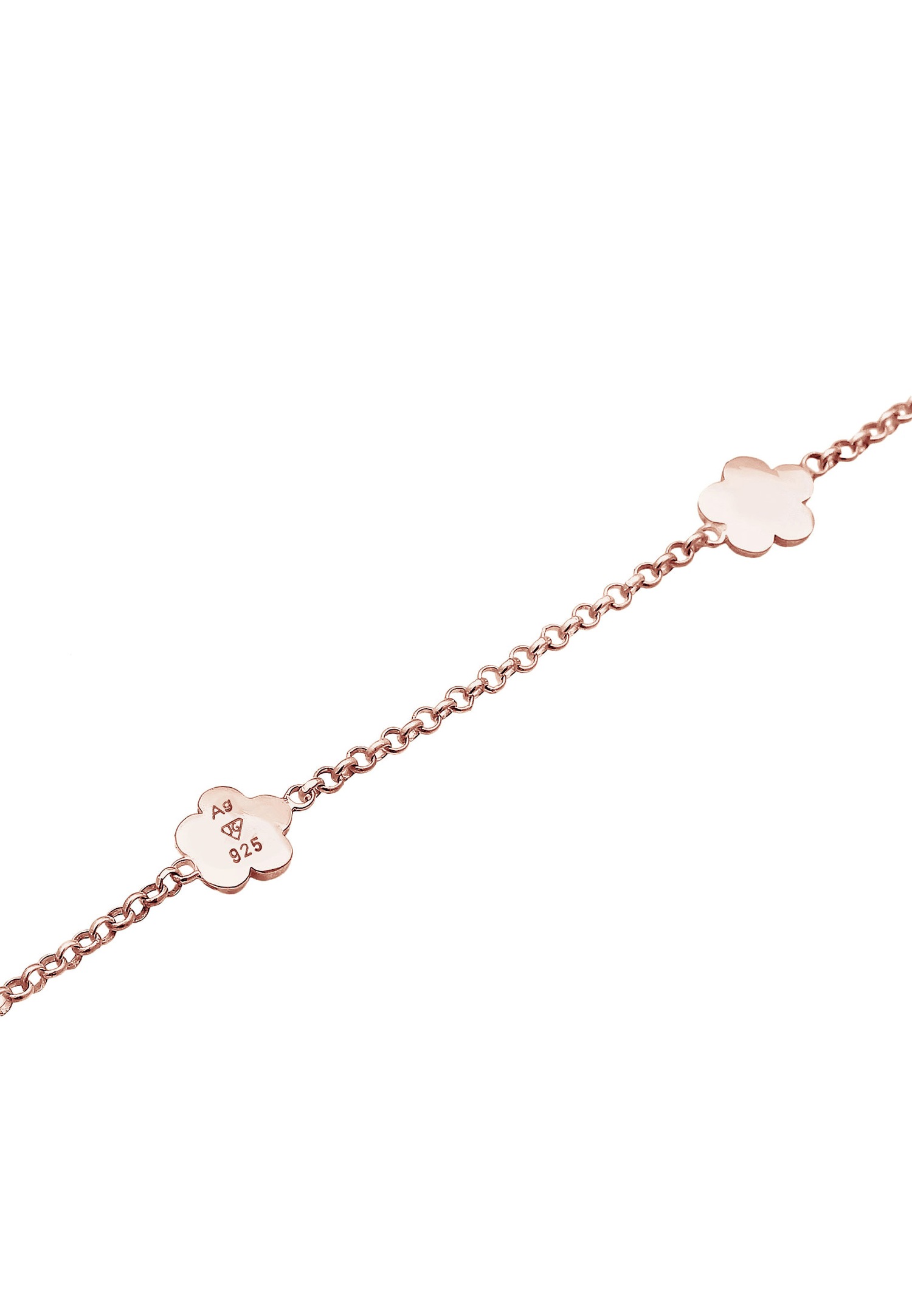 Elli Enfants Fleurs Filigrane avec Cristaux Rose en Argent Sterling 925