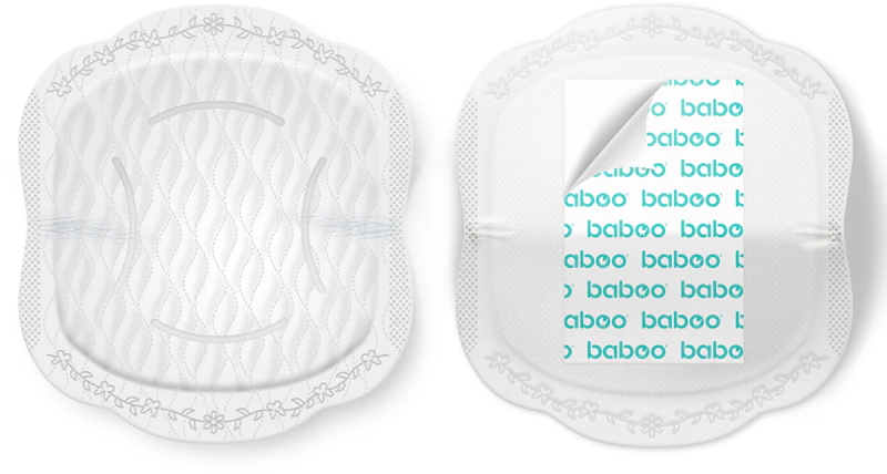 Absorventes descartáveis premium para seios Baboo