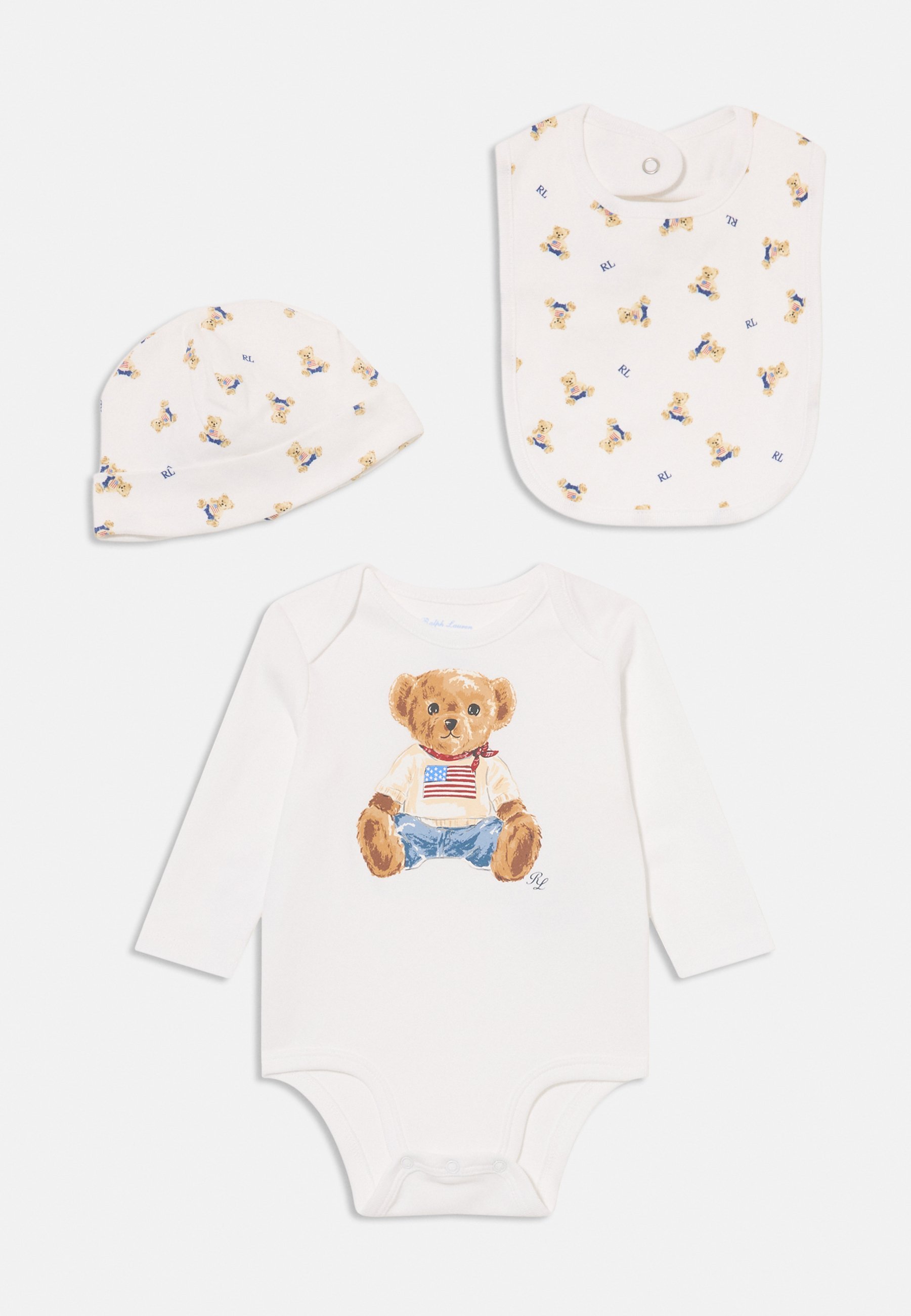 Polo Ralph Lauren Geschenkset – Hut – weiß/mehrfarbig