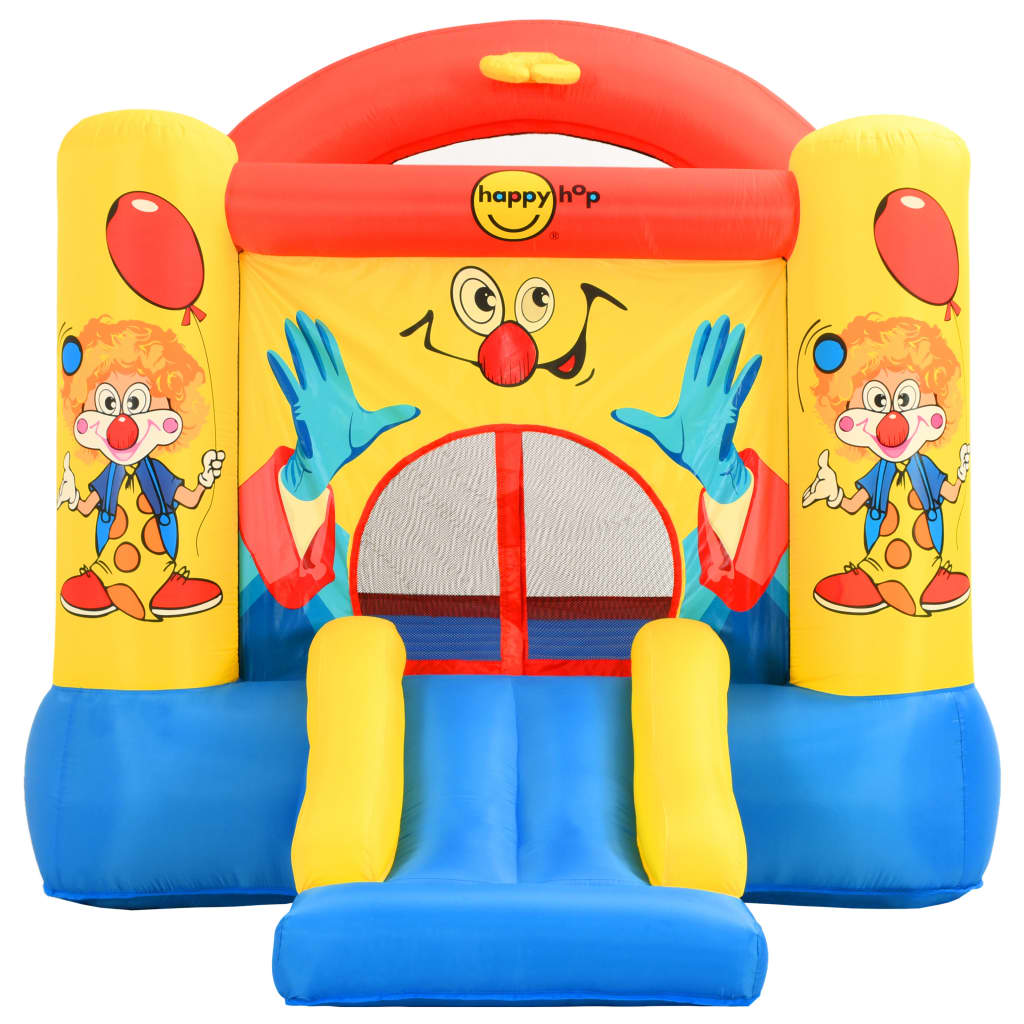 Hüpfburg „Happy Hop“ mit Clowns, 330 x 230 x 230 cm