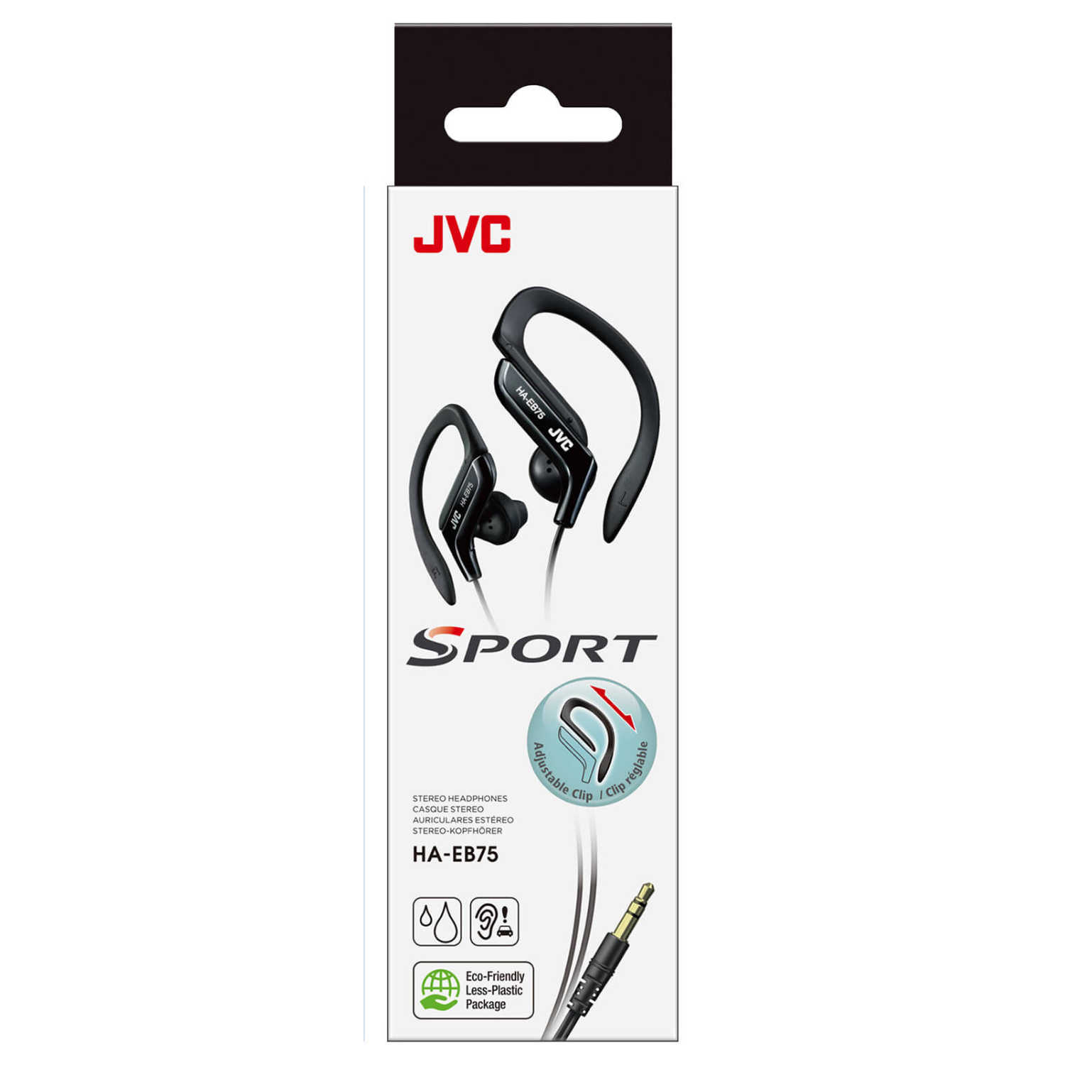  JVC HA-EB75-BN-U Kabelgebundene Clip-On-Sportkopfhörer