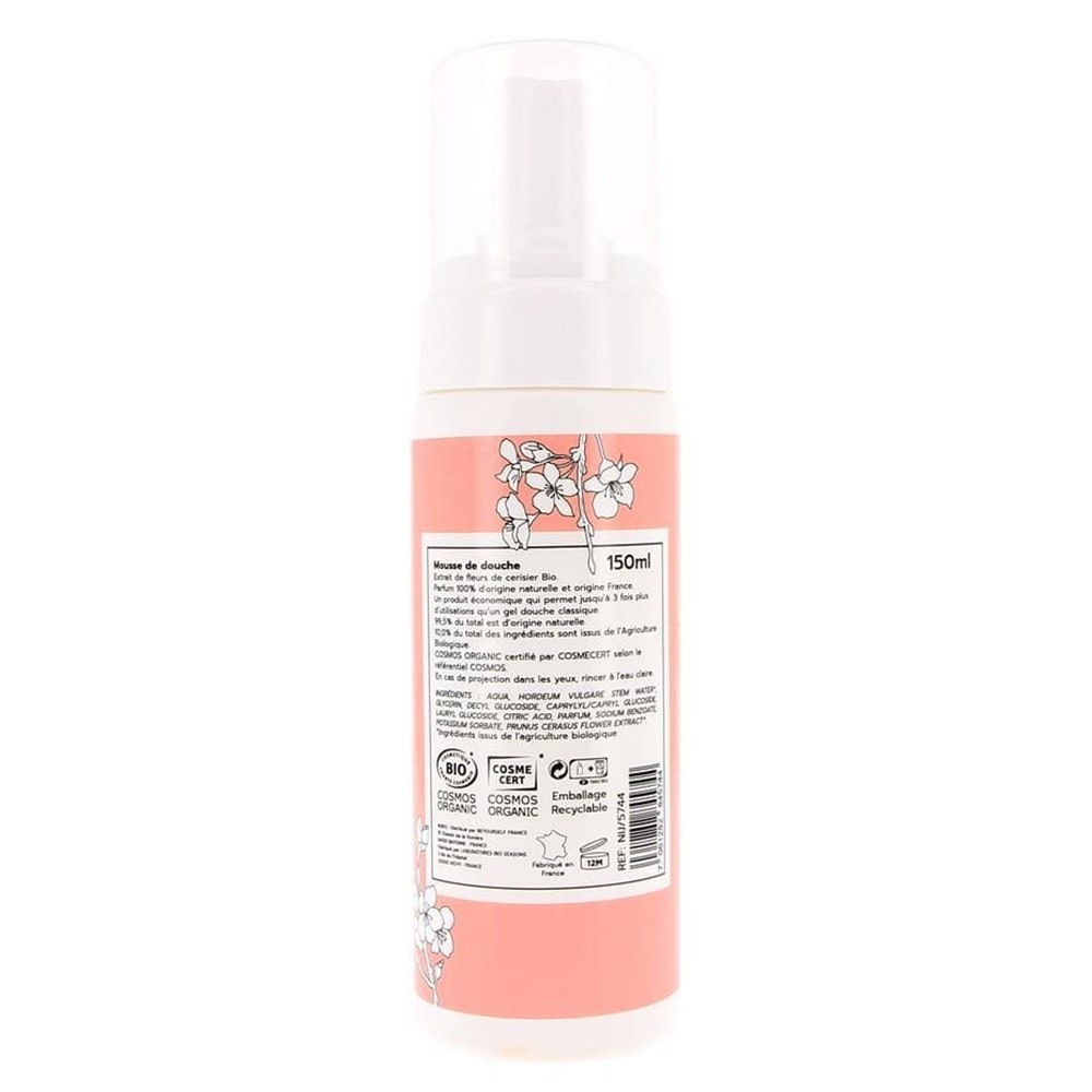NIJIKO Mousse de Douche Bio à la Fleur de Cerisier