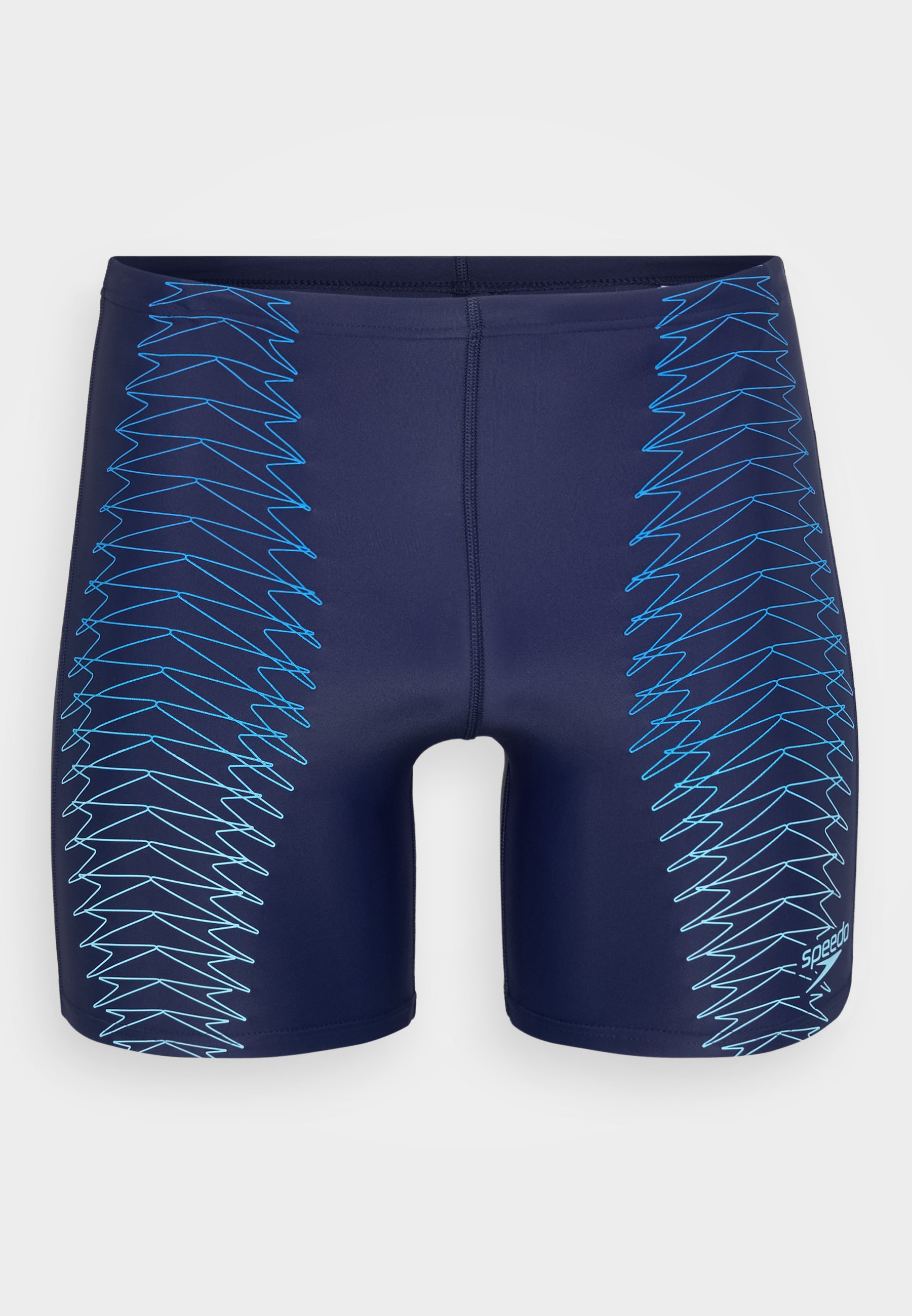 Costume da bagno Speedo MENS DUO LOGO PRINT MID JAMMER - blu navy/azzurro zucchero