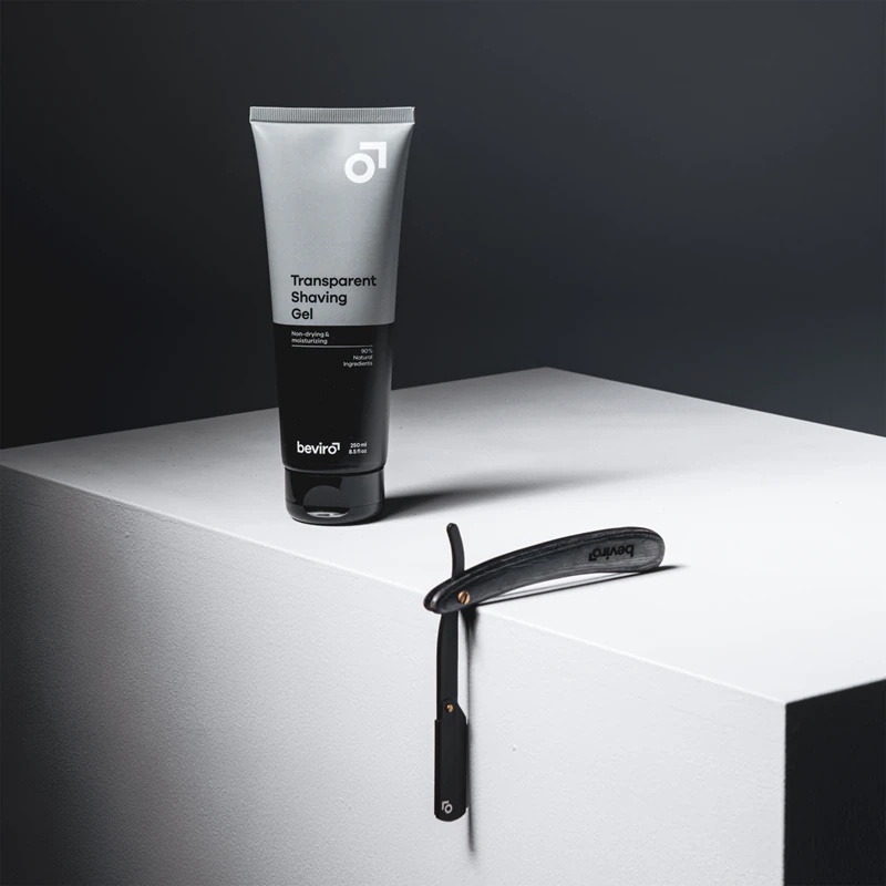 Beviro Pakkawood Shavette klasiskais taisnais skuveklis