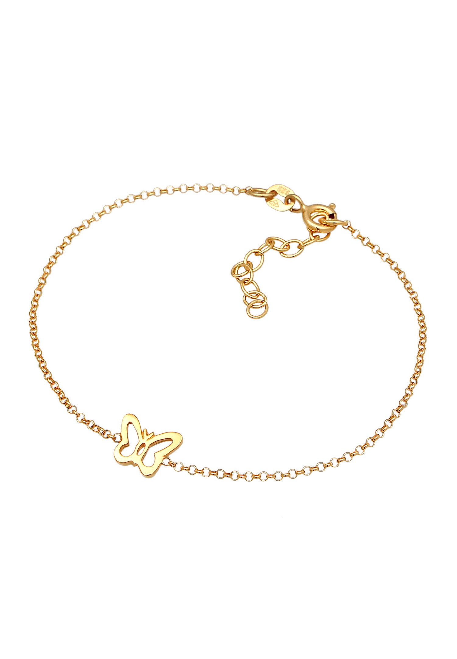 Elli Femmes Papillon Pendentif Cut-Out en argent sterling 925