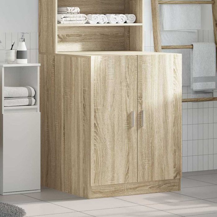 Mobile per lavatrice in rovere Sonoma, 70,5x71,5x91,5 cm