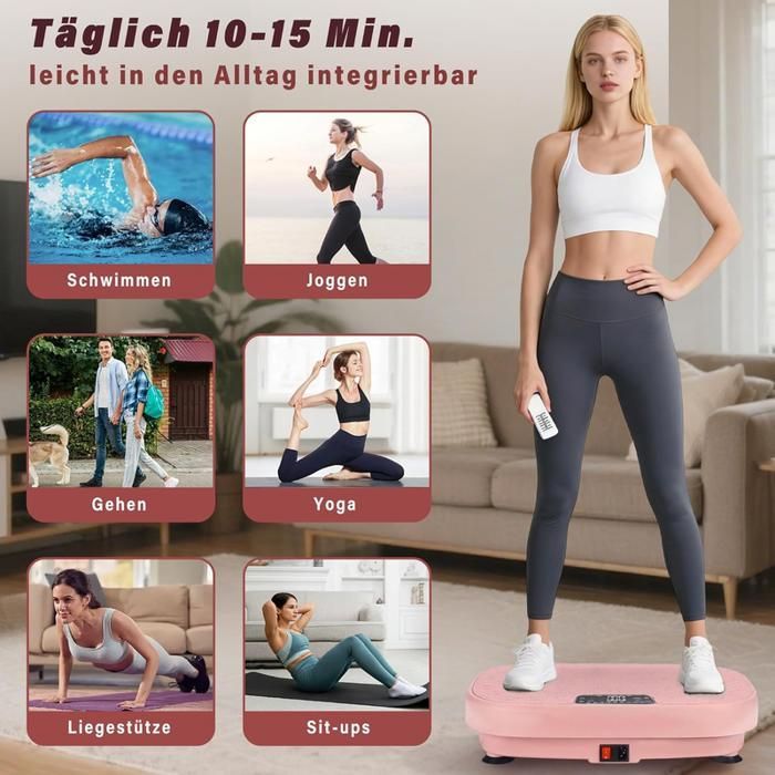 Plateforme vibrante - NETTLIFE - 199 niveaux - 9 programmes - Charge 150 kg