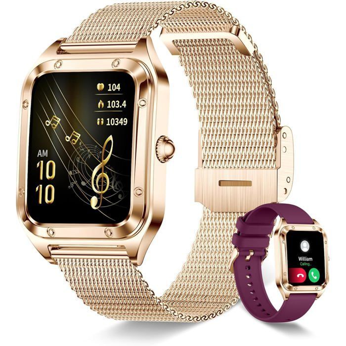 Smartwatch da donna per rispondere/effettuare chiamate, smartwatch Bluetooth da 1,6