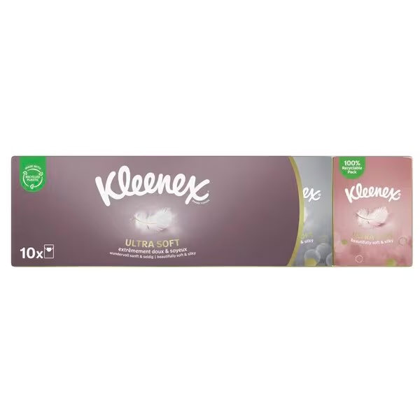 Kleenex Ultra mehki robčki<br>10 x 7 kosov