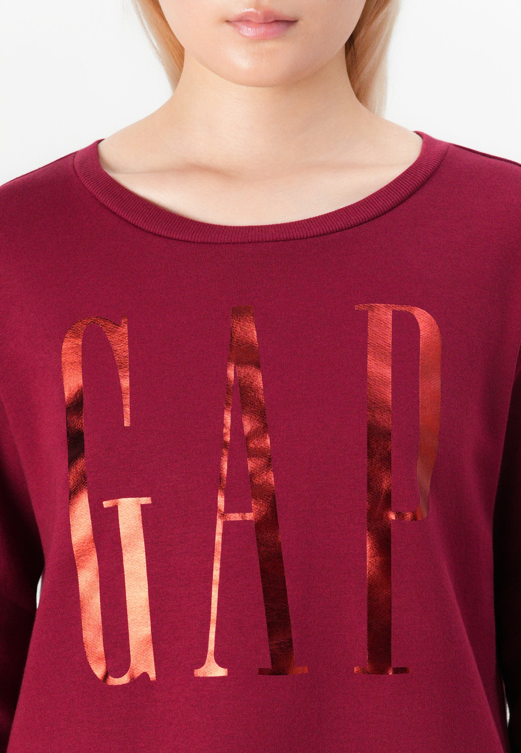 GAP LOGO DOORBUSTER CREW - Sweatshirt - rood en heerlijk