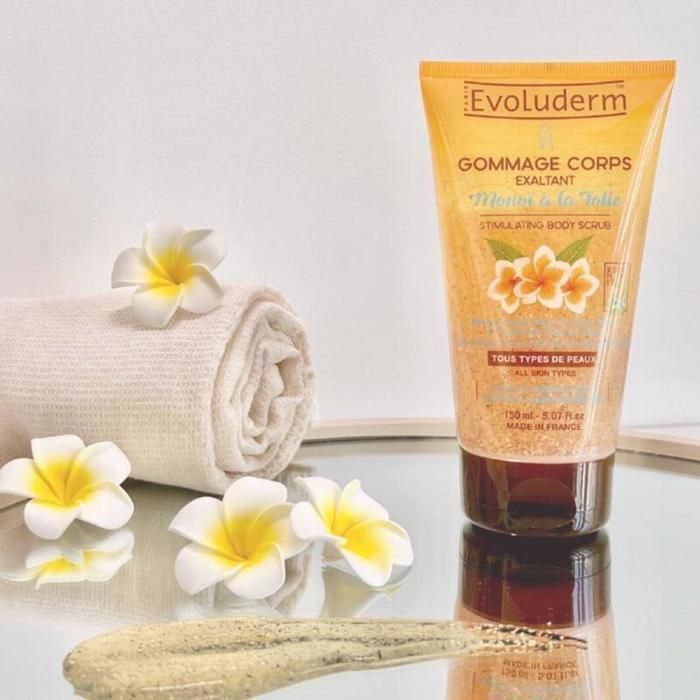 EVOLUDERM - Coffret cadeau Corps Monoï + Crème Mains Offerte - Box Roséa- Idéal cadeau Noël, Anniversaire, Fête des Mères
