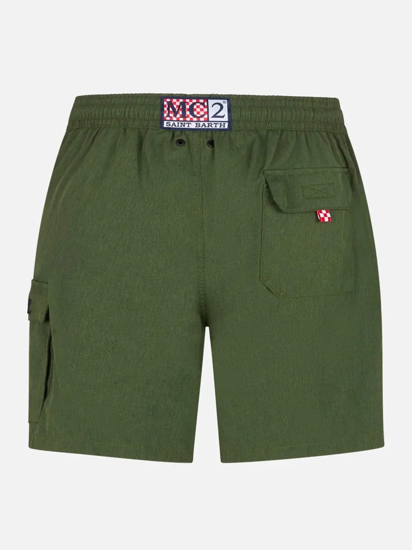 Costume da bagno da uomo comfort ed elasticizzato colore verde militar