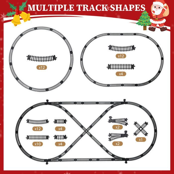 Tren eléctrico infantil, tren con control remoto, locomotora de vapor de juguete con sonido y luz, regalos de Navidad y cumpleaños.