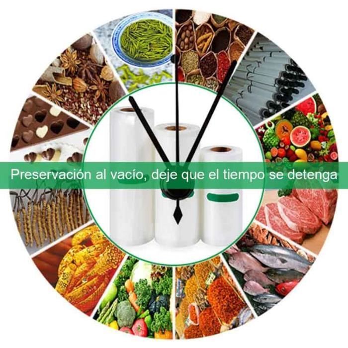 Film para envasar al vacío alimentos - Bolsas para envasar al vacío alimentos para máquinas de envasado al vacío, 3 rollos, 12x500cm, 17x500cm, 22x500cm (sin embalaje)