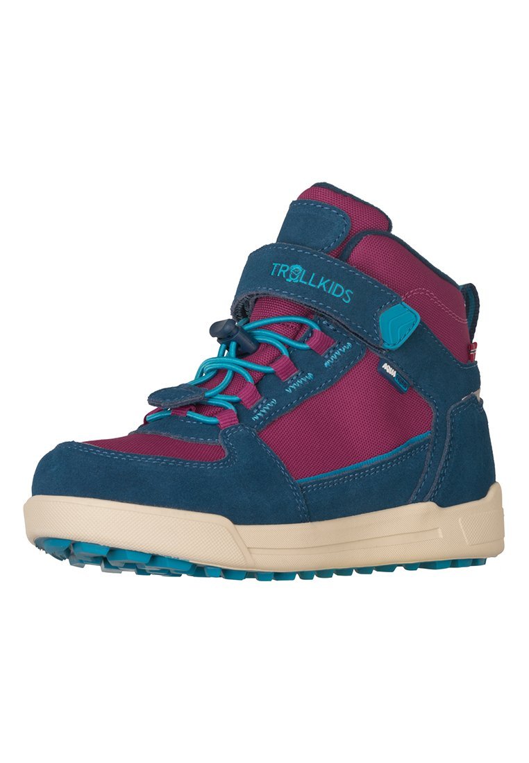 TROLLKIDS GRYLLEFJORD MID CUT - Scarpe da trekking - blu madeira brillante turchese scuro
