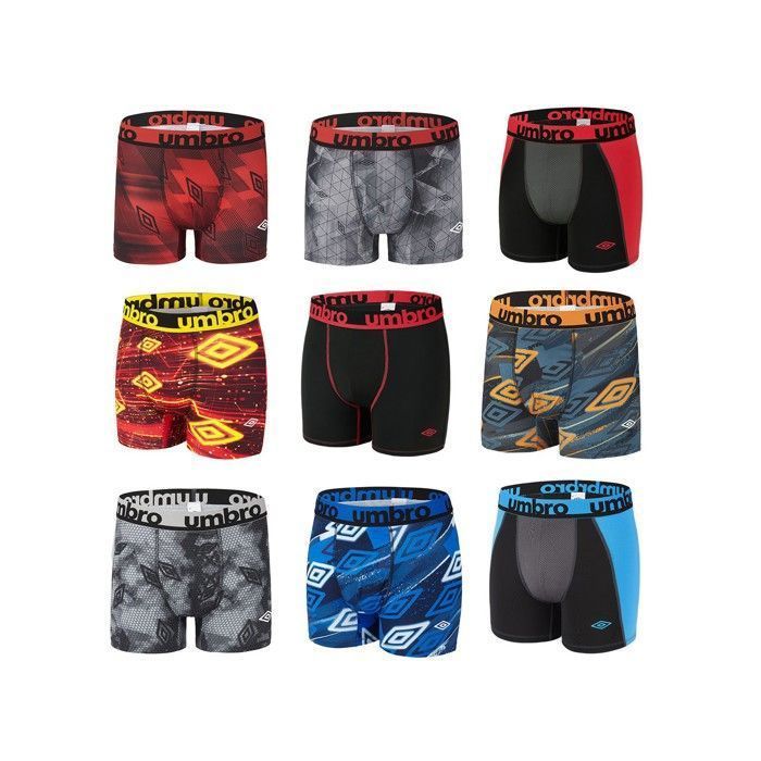 Calzoncillos bóxer de microfibra Umbro Surprise, paquete de 6 para hombre