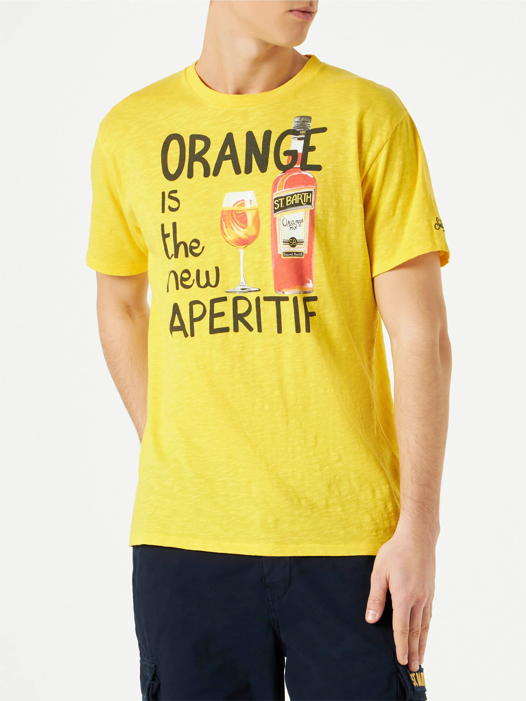 Heren T-shirt met aperitiefprint