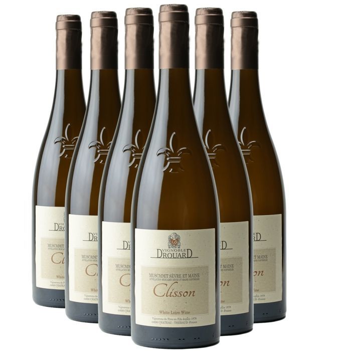 Drouard Vineyard Muscadet Sèvre et Maine Clisson 2022 - Vino Blanco del Valle del Loira (6x75cl)