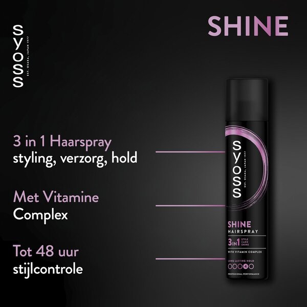 Syoss Hold 4 Shine hårspray 300ml