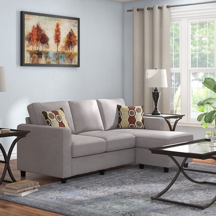 Campbelltown 78,5 Zoll breites, wendbares Sofa mit Chaiselongue und Hocker