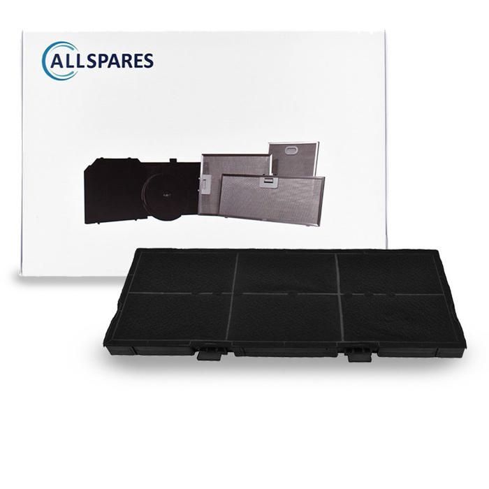 AllSpares koolstoffilter voor afzuigkap, geschikt voor Bosch 11025806 / DSZ4561 / Siemens LZ45610 en Neff Z54TC02X0 (459x189x20mm)